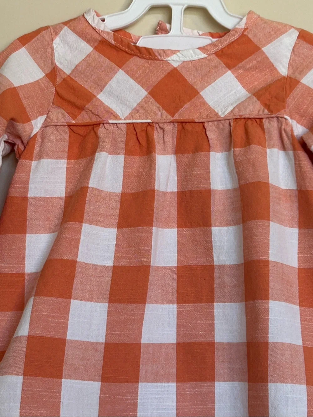 12-18M Ruffle Butts Gingham Dress w/ matching Tights